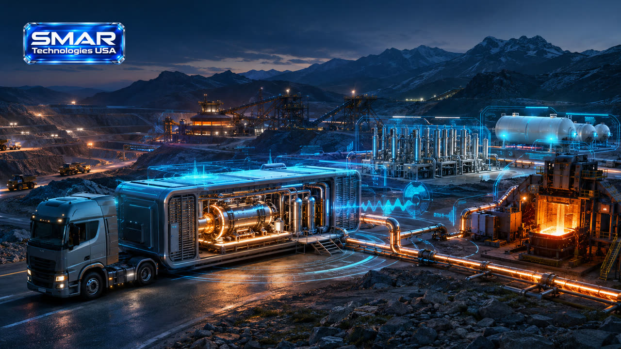 High-temperature process heat supplied to a remote industrial and mining site